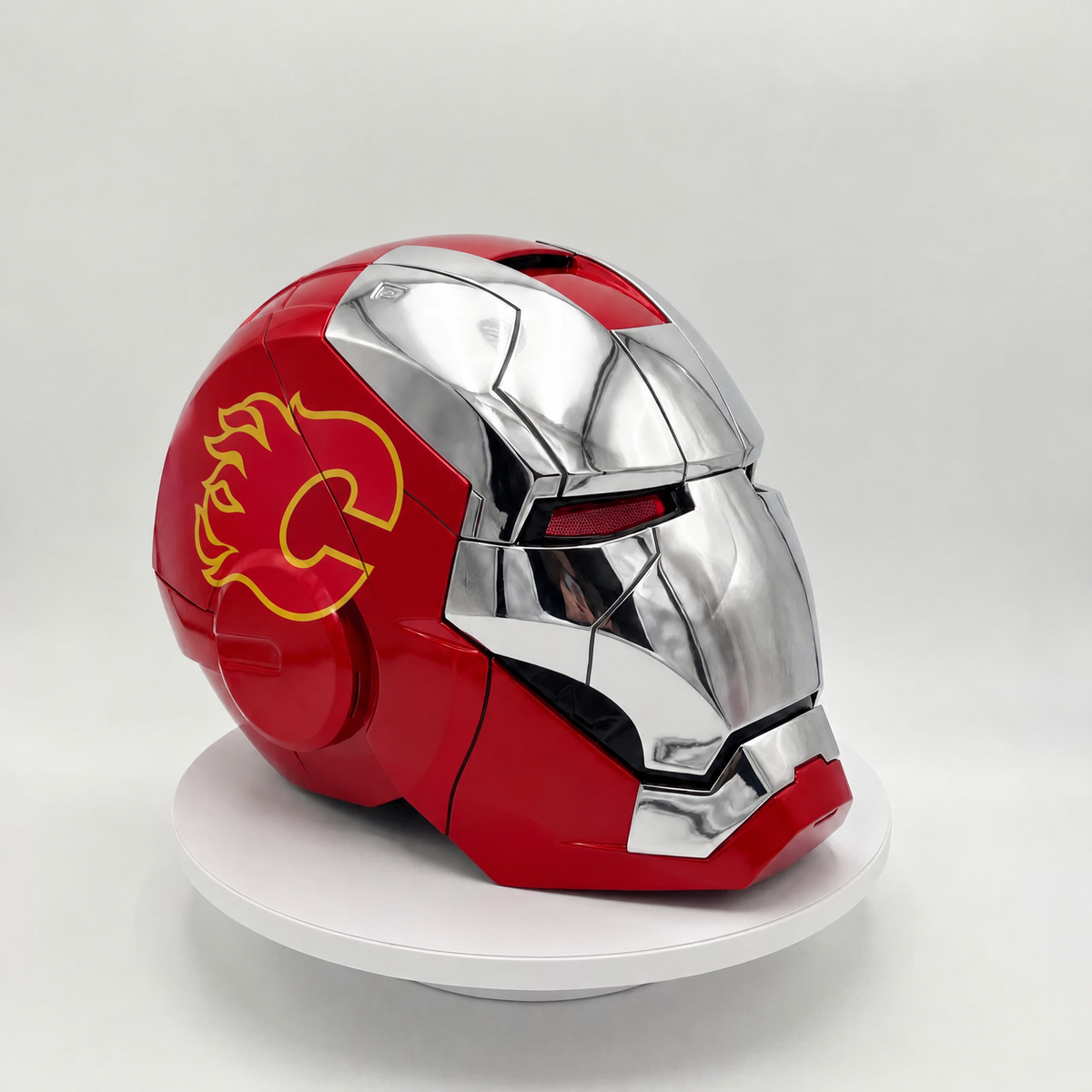 NHL Iron Man Helmet — Calgary Flames