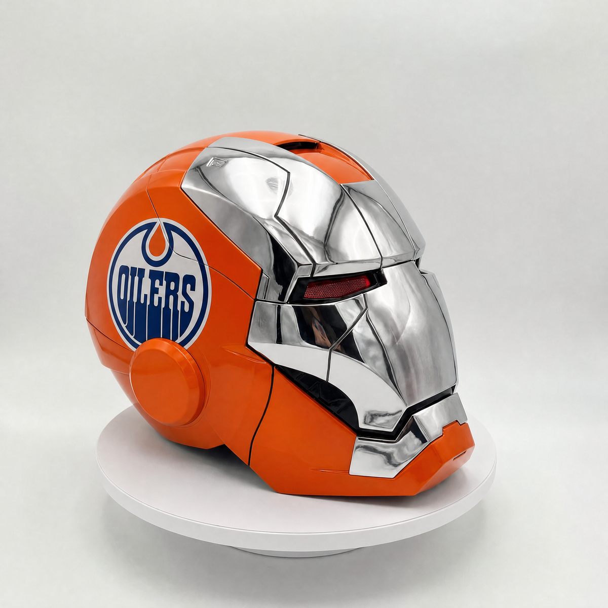 NHL Iron Man Helmet — Edmonton Oilers